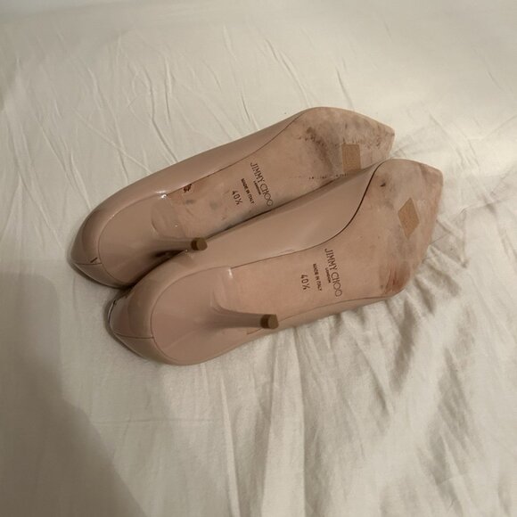 Jimmy Choo Powder Pink Patent Leather Pointed Toe Pumps - Picture 15 of 16